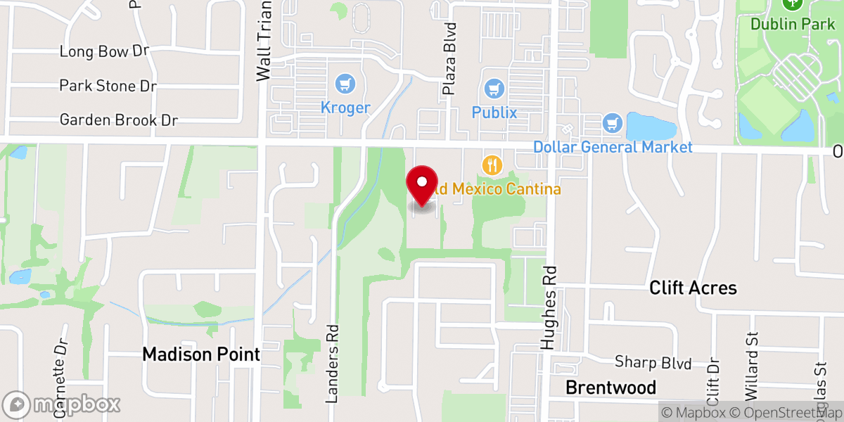 Map showing location of Shiloh Primitive Baptist Church (Little Shiloh)