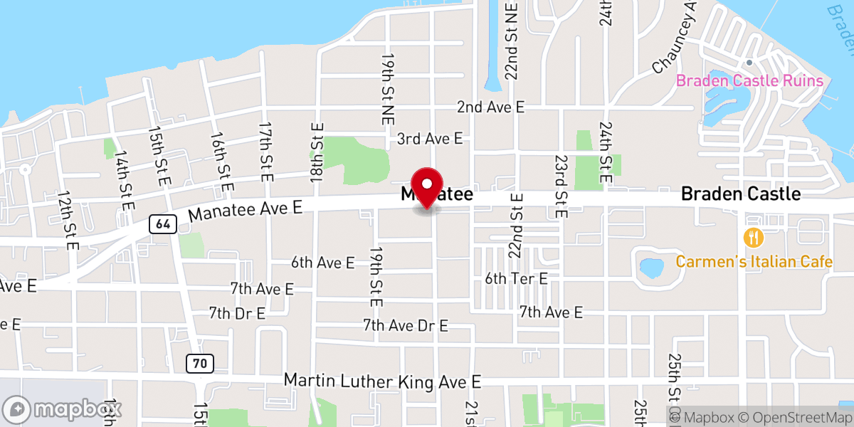 Map showing location of Rendez-Vous Christ Bradenton