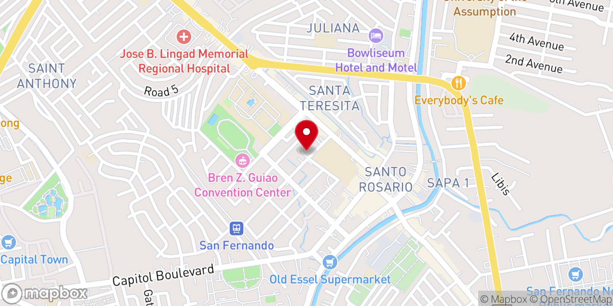 Map showing location of The Church of Jesus Christ of Latter-day Saints