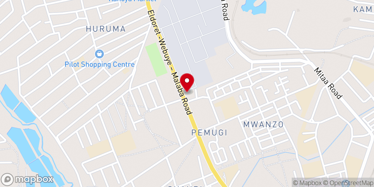 Map showing location of Destiny Calvary Church