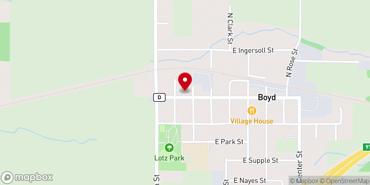 Map showing location of St Peter's Lutheran Church