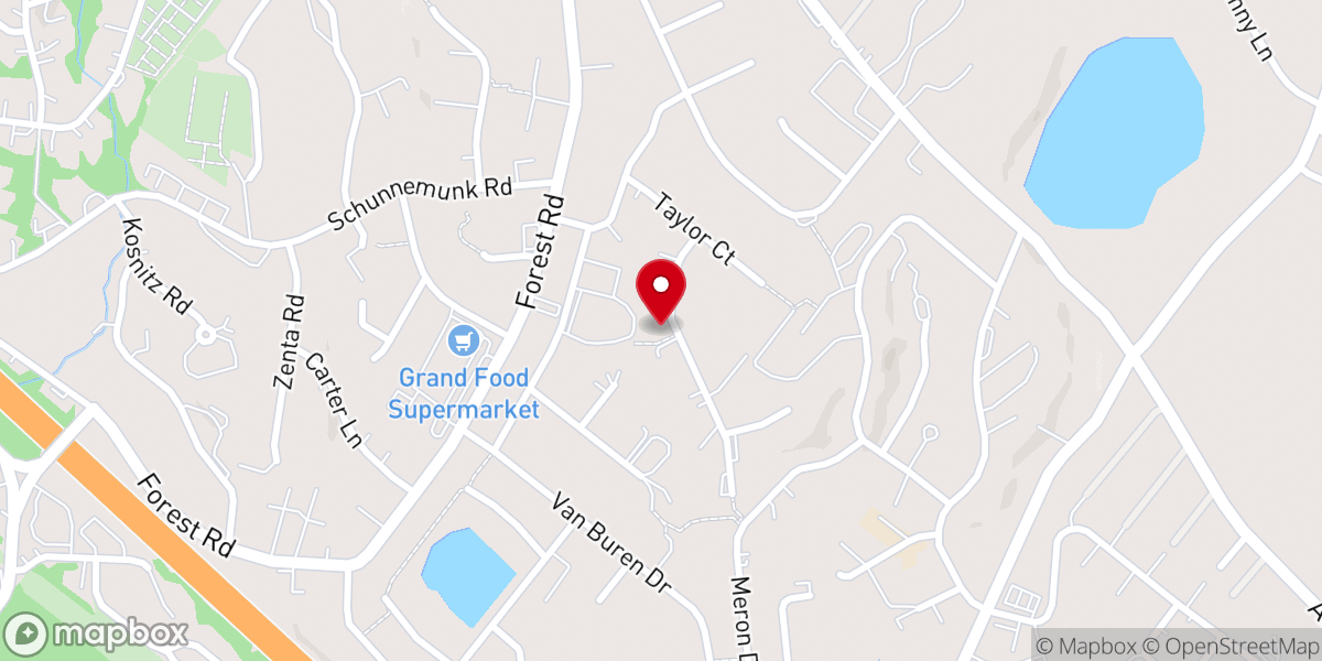 Map showing location of Congregation Kinyan Torah