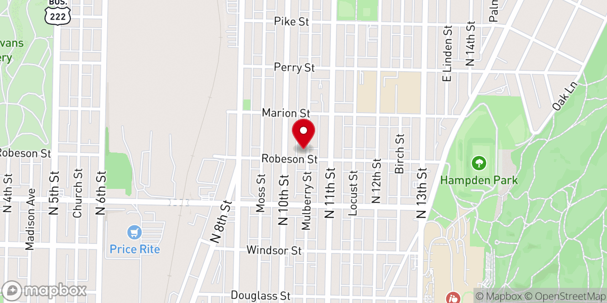 Map showing location of Iglesia Cristiana Pentecoste