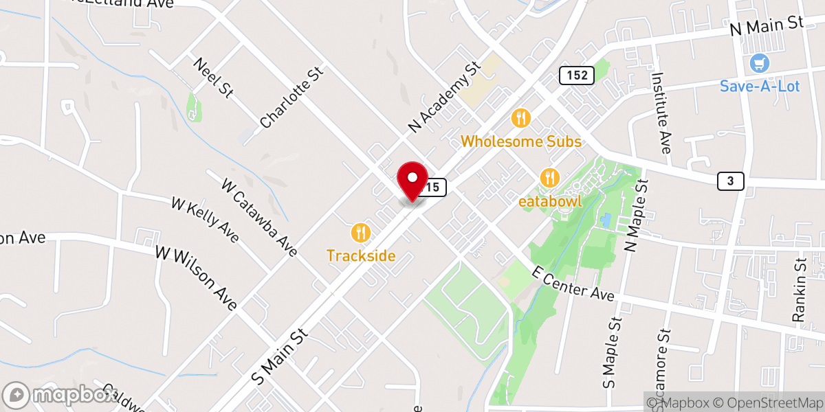 Map showing location of Iglesia Católica