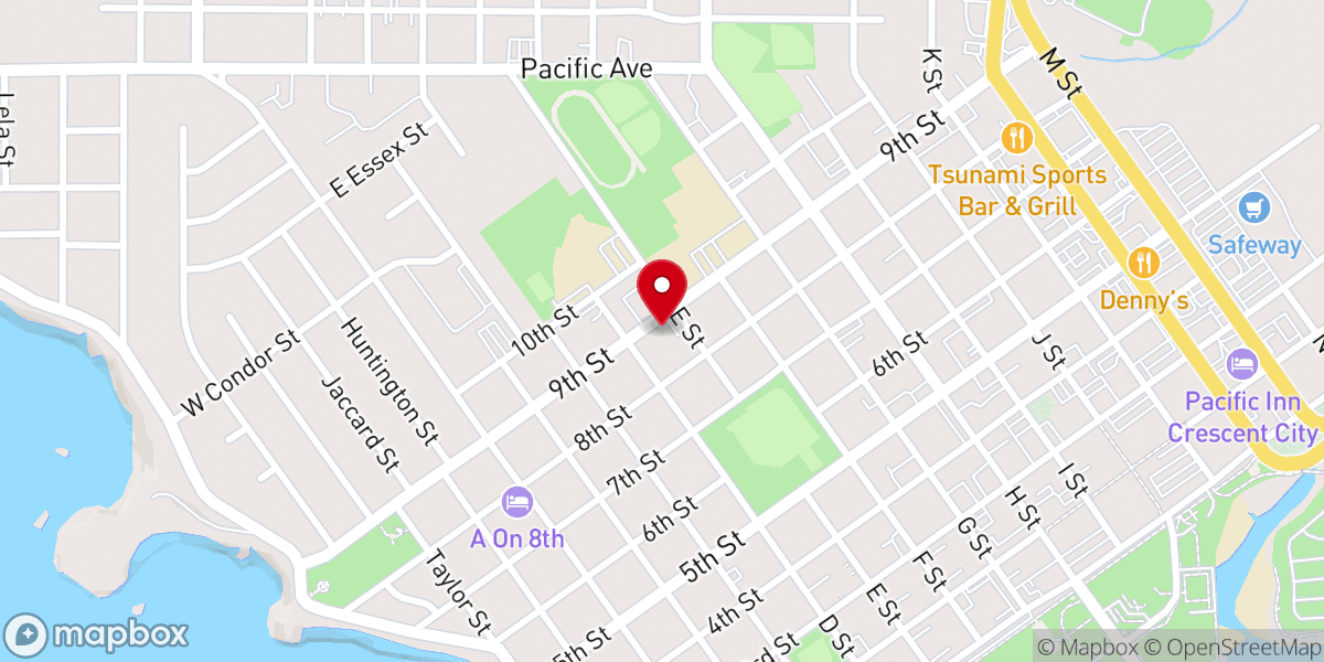 Map showing location of Church of Christ