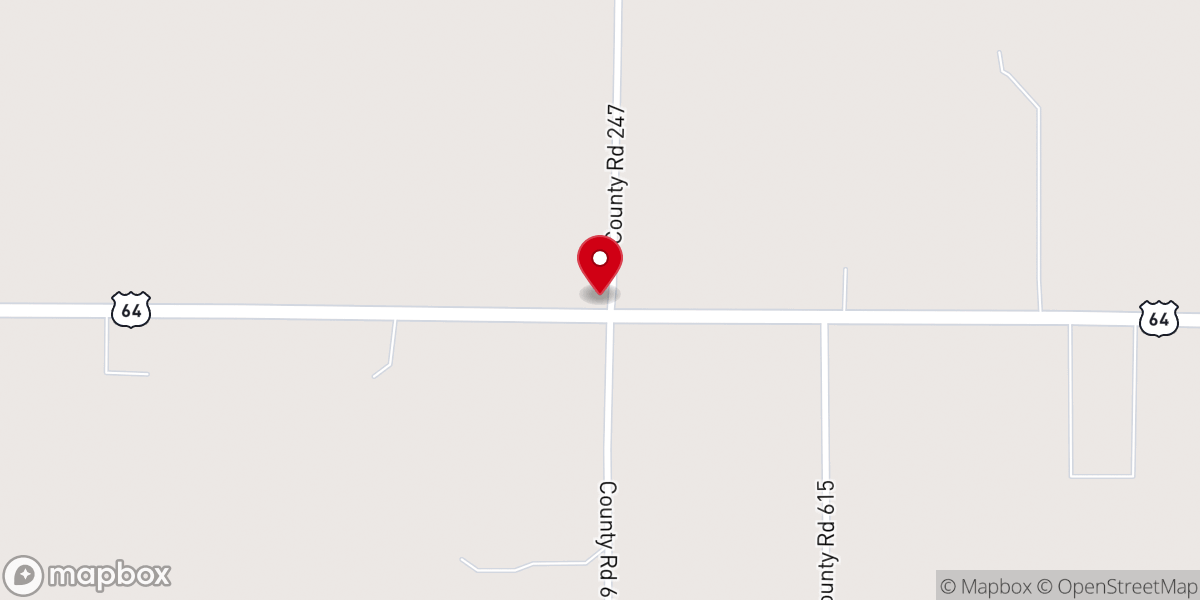 Map showing location of Mt Omah Baptist Church