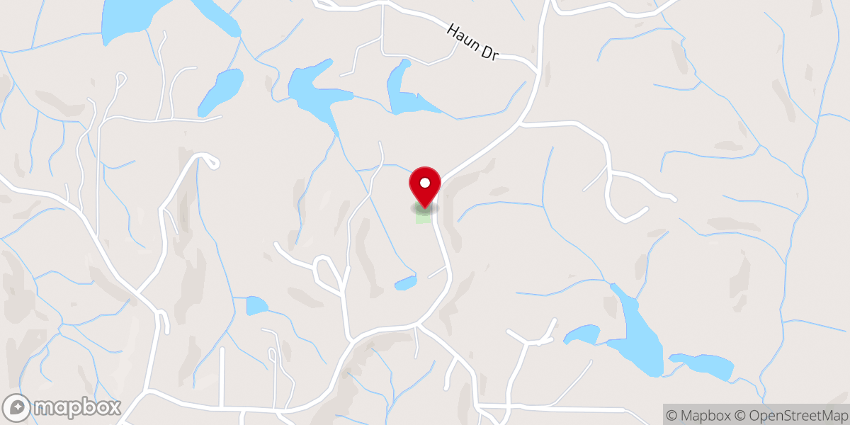 Map showing location of Oak Grove Baptist Church