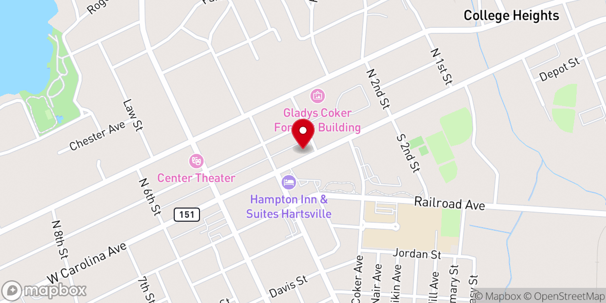 Map showing location of Saint Bartholomews Episcopal Church