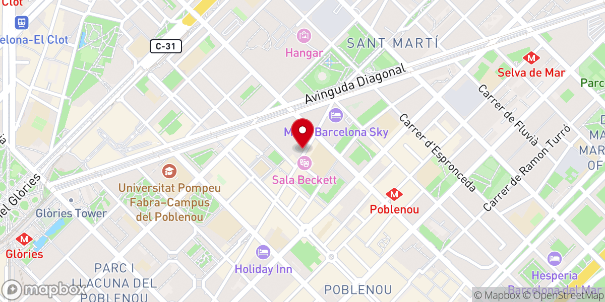 Map showing location of Nagarjuna Barcelona