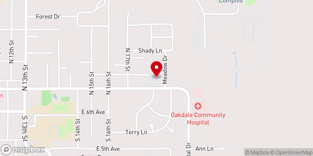 Map showing location of Sacred Heart of Jesus Catholic Church
