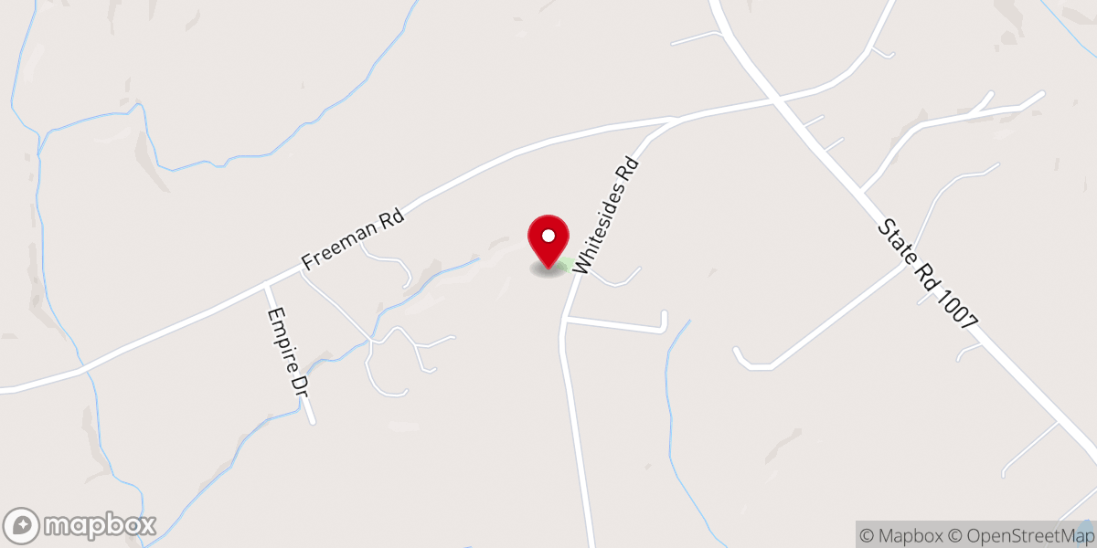 Map showing location of Wilson Church