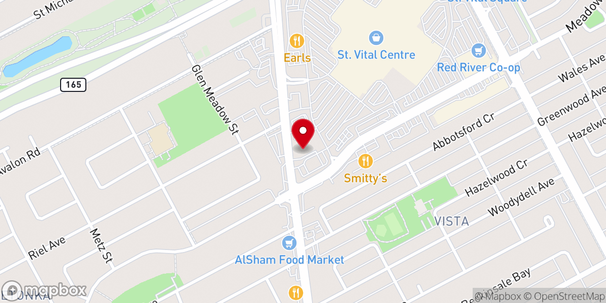 Map showing location of Beautiful Savior Lutheran Church