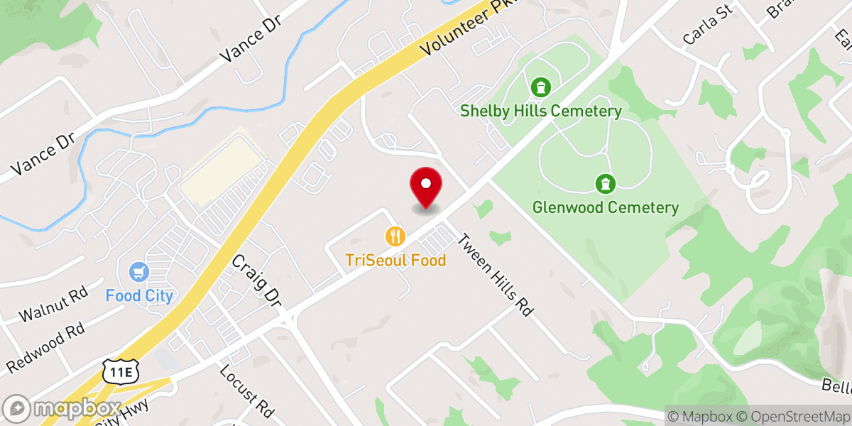 Map showing location of Centerpointe Church