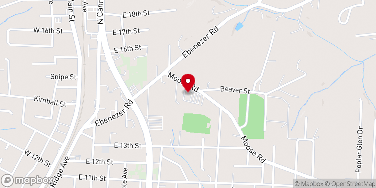 Map showing location of The Message Community Church