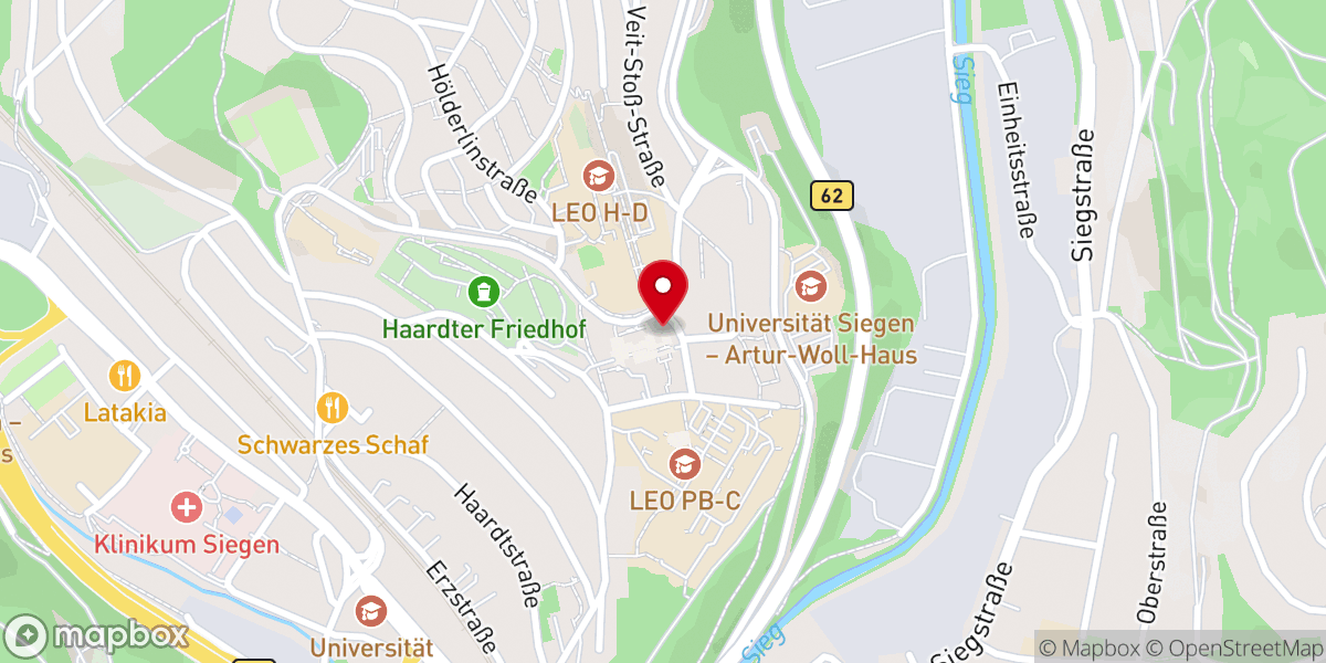 Map showing location of Freie evangelische Gemeinde Siegen-Weidenau