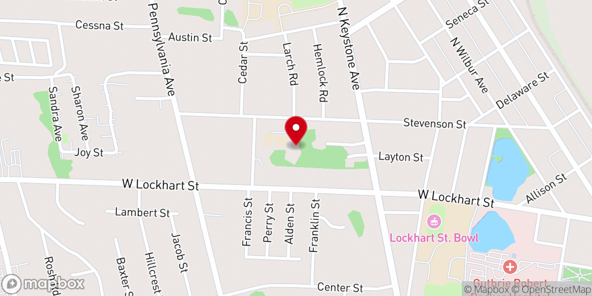 Map showing location of Epiphany School