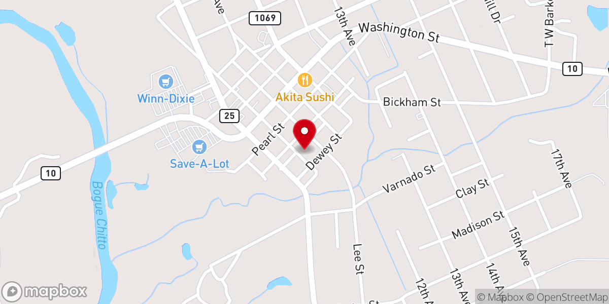 Map showing location of Cafe Bouchee