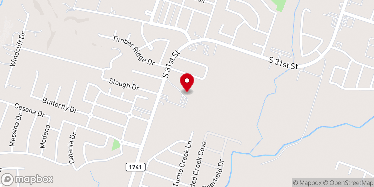 Map showing location of Oak Park United Methodist Church