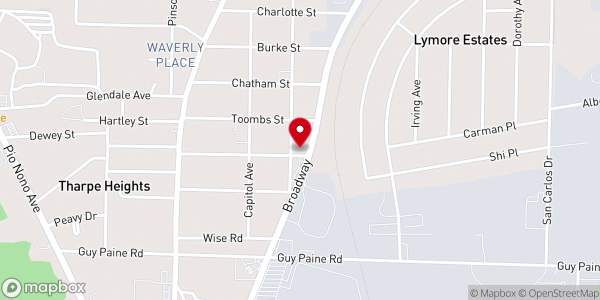 Map showing location of Redeem Christian Church of God (RCCG) Dew of Hermon