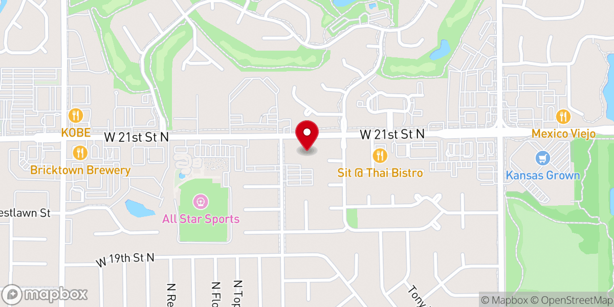 Map showing location of Aldersgate United Methodist Church