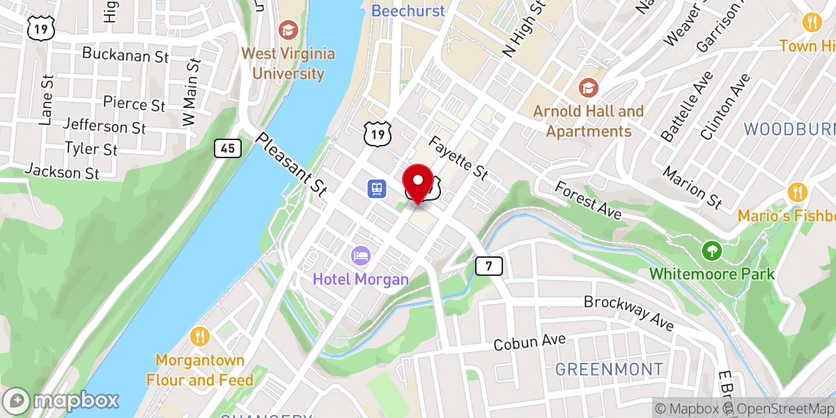 Map showing location of Family Worship Center