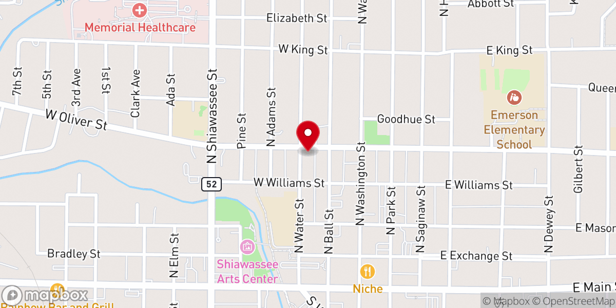 Map showing location of St Philip Lutheran Church