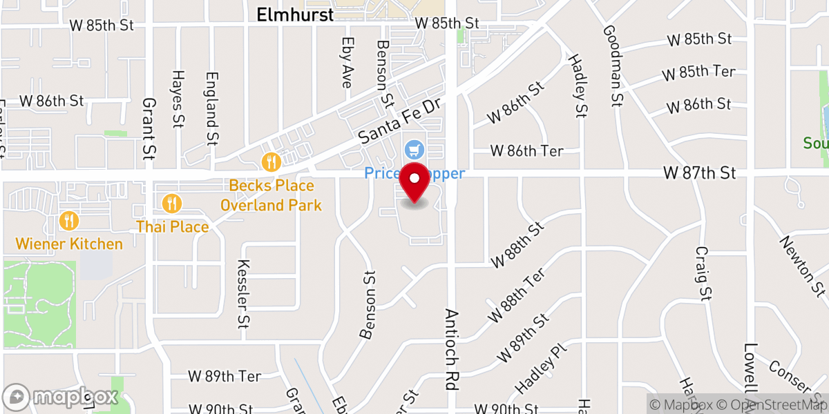 Map showing location of Cross Fellowship Church
