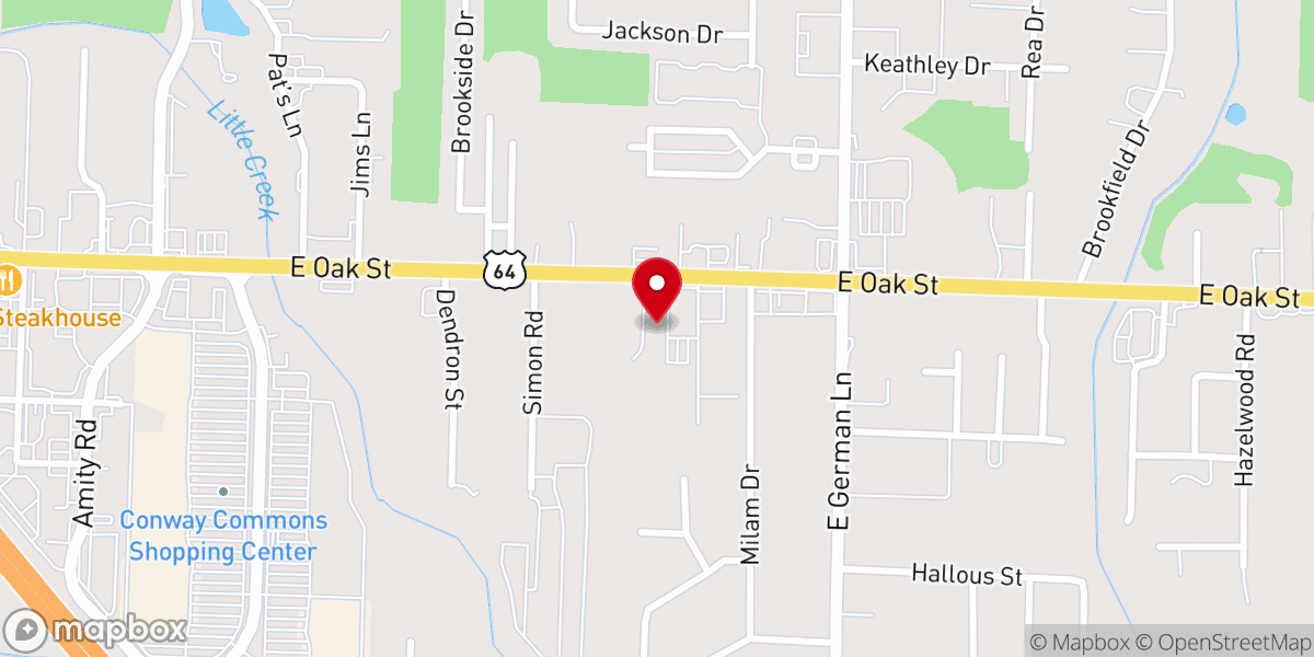 Map showing location of Iglesia Pentecostal Tabernáculo de Conway