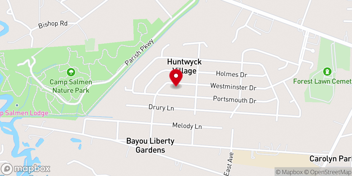 Map showing location of True Life Church of Slidell
