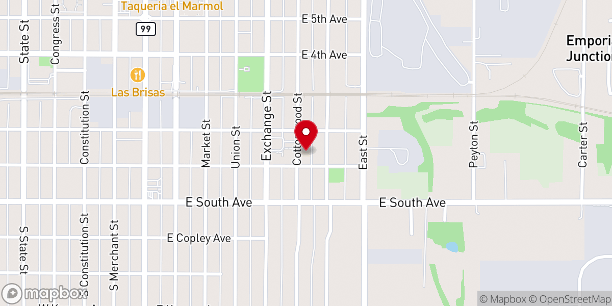 Map showing location of Sacred Heart Catholic School