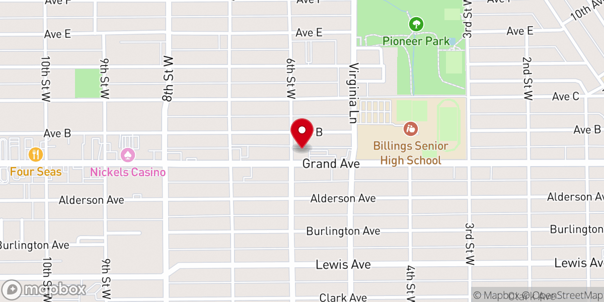 Map showing location of Trinity Lutheran Church