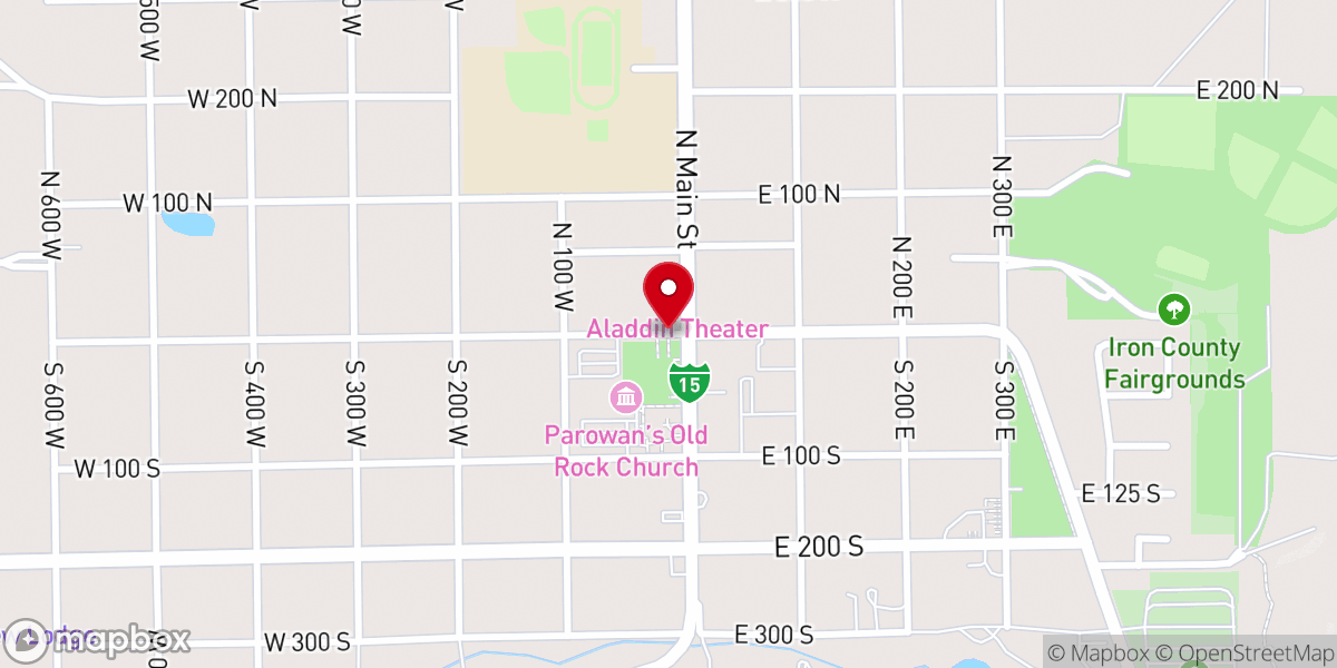 Map showing location of Parowan