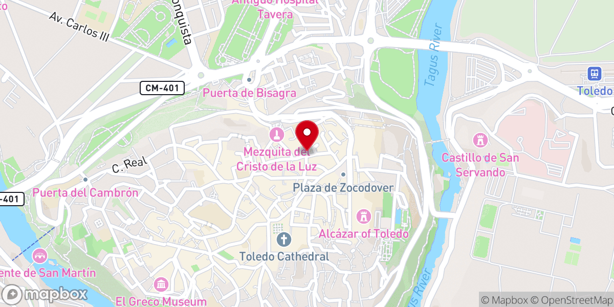 Map showing location of Cervecería La Abadía