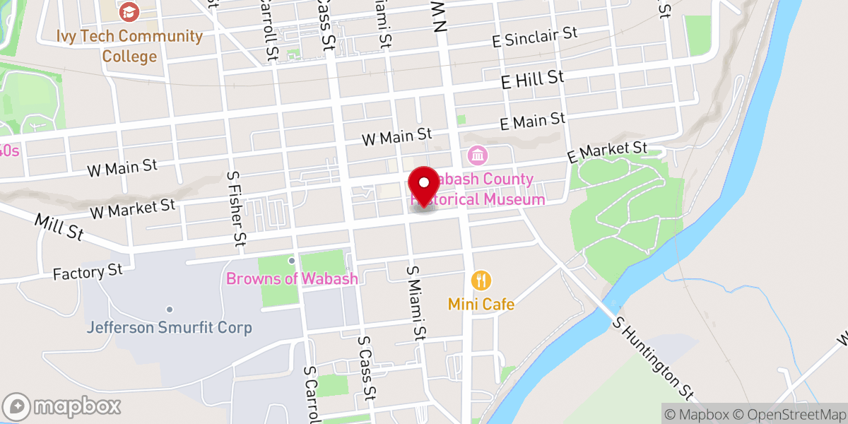 Map showing location of Access Youth Center