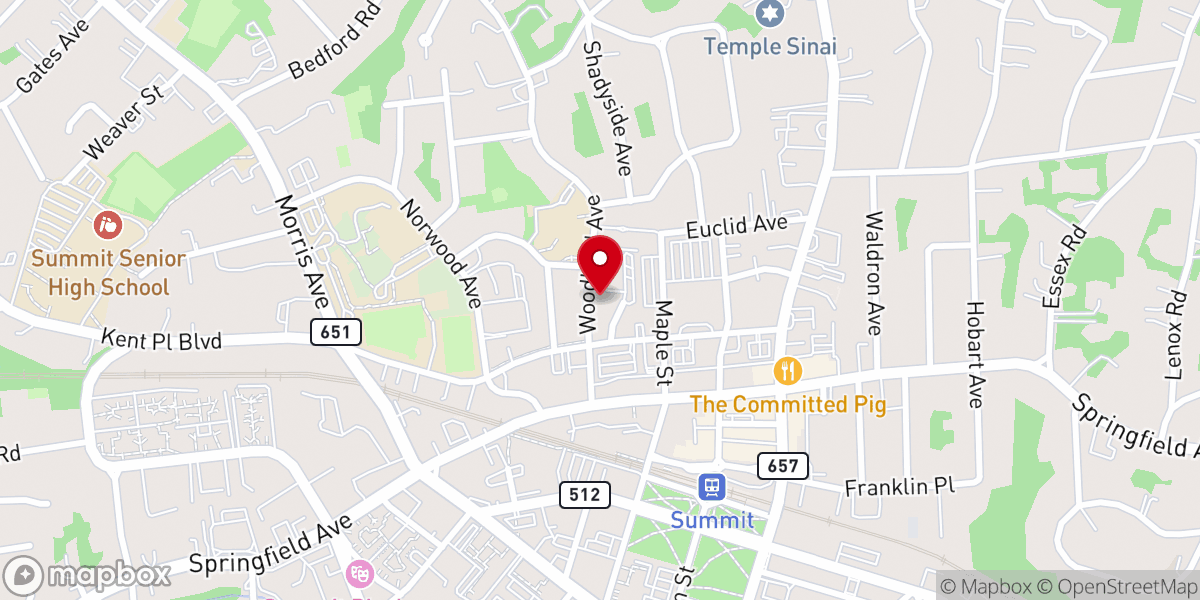 Map showing location of Calvary Episcopal Church