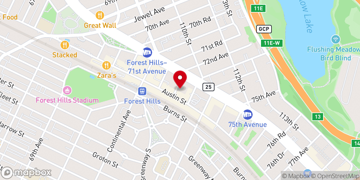 Map showing location of The Austin Space