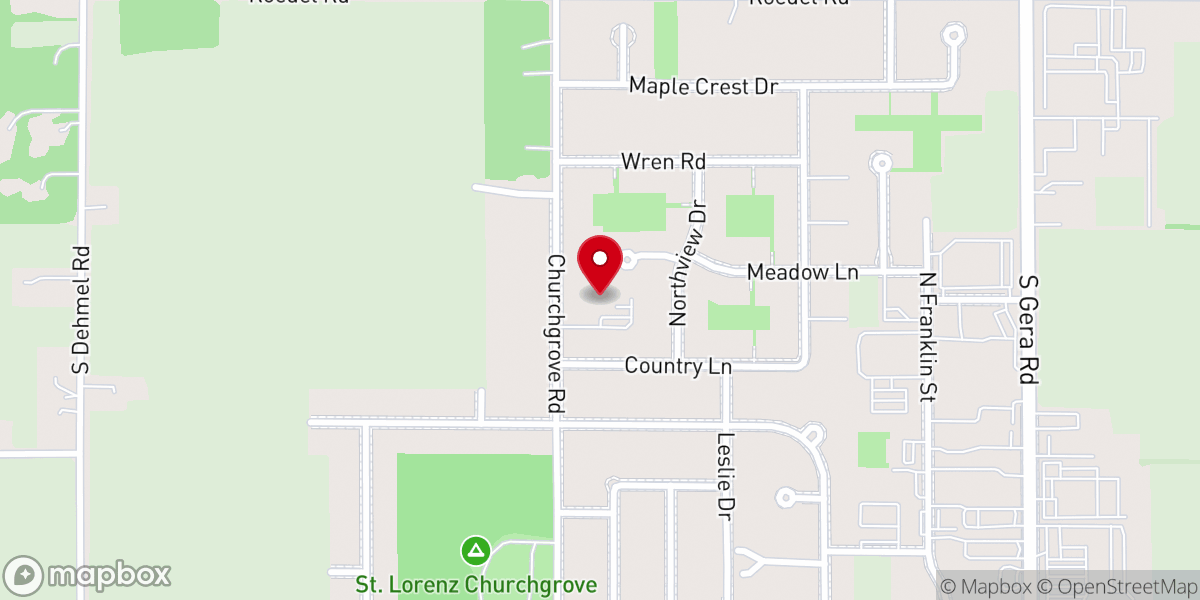 Map showing location of FBC - The Grove