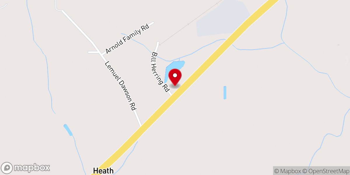 Map showing location of Jericho Church