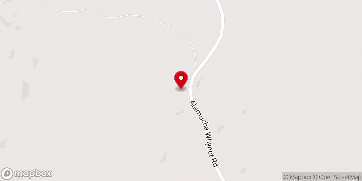 Map showing location of Salem Church