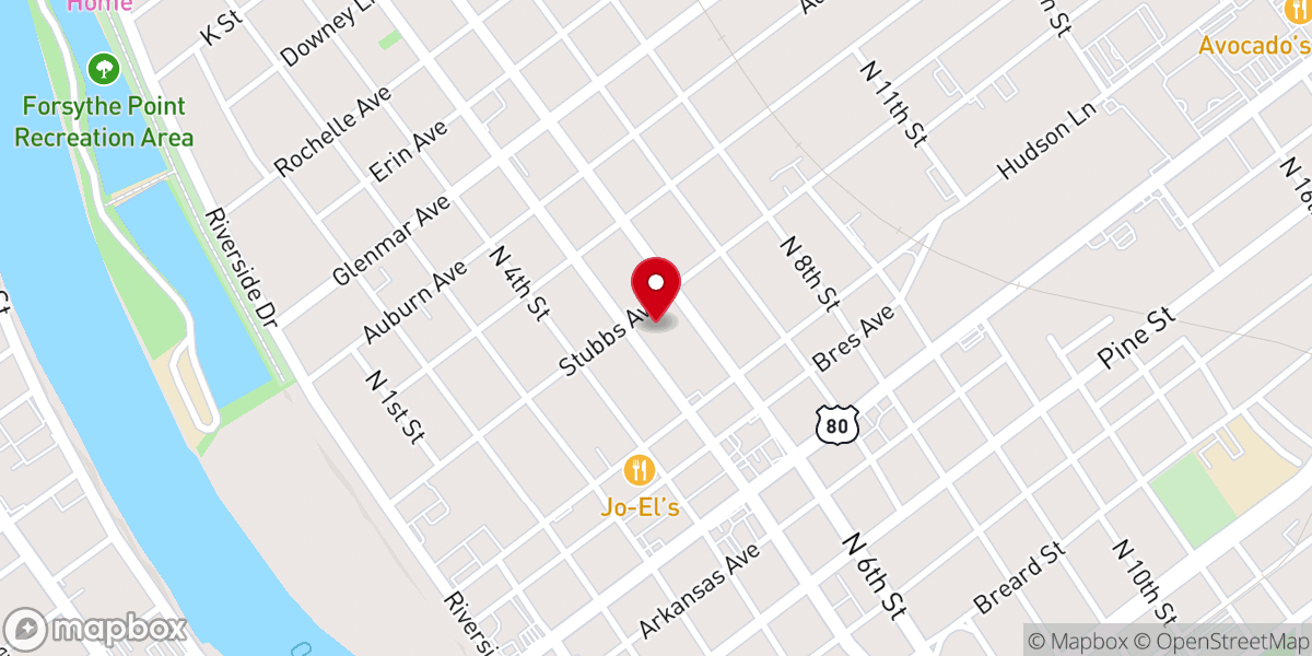 Map showing location of Good Life Ministries Church