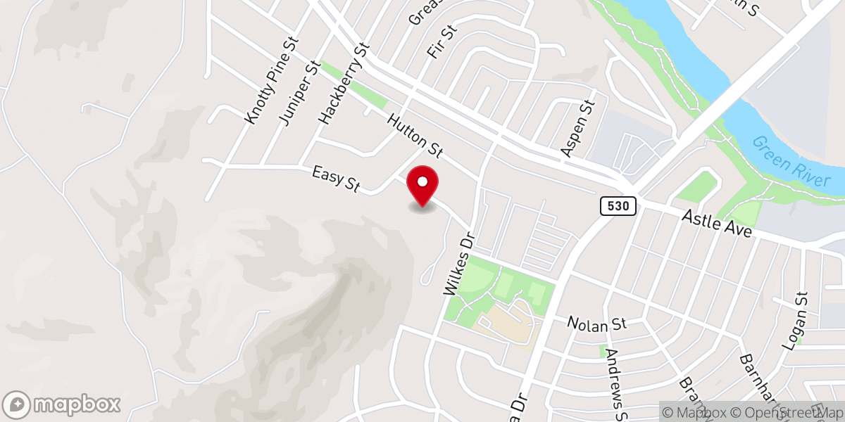 Map showing location of St. John's Episcopal Church