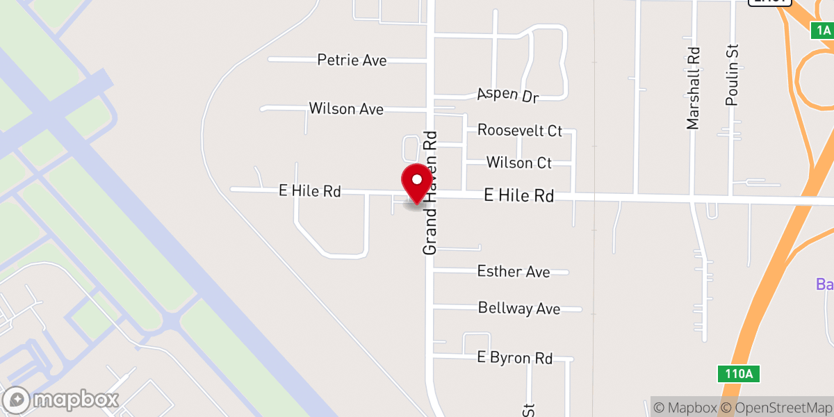 Map showing location of Calvary Bible Church