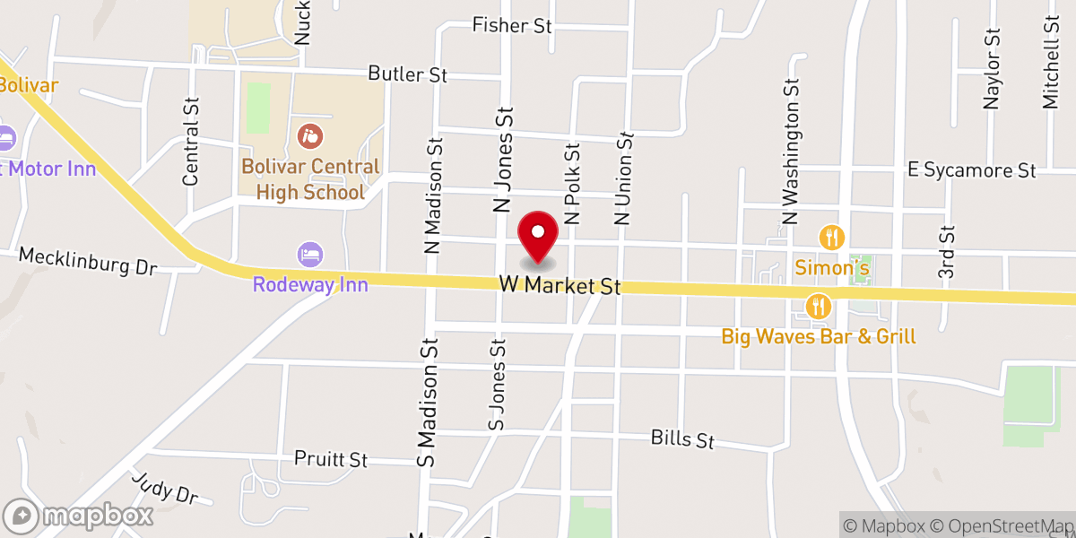 Map showing location of U.S. Donuts