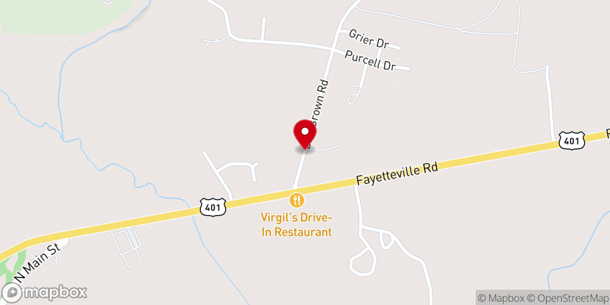 Map showing location of East Freedom Church