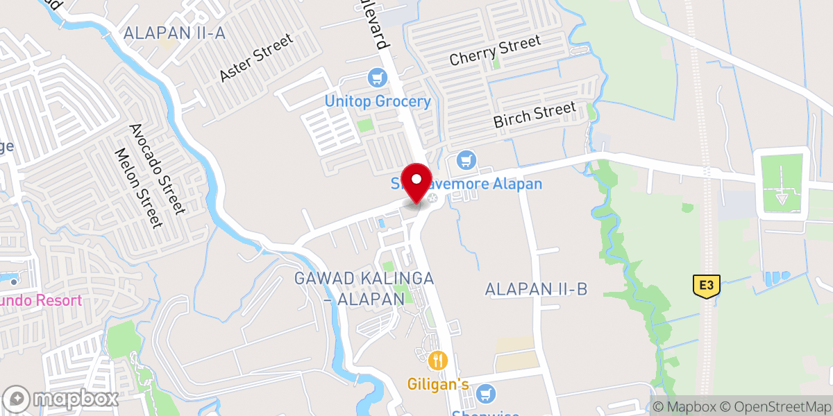 Map showing location of Holy Family Parish Church