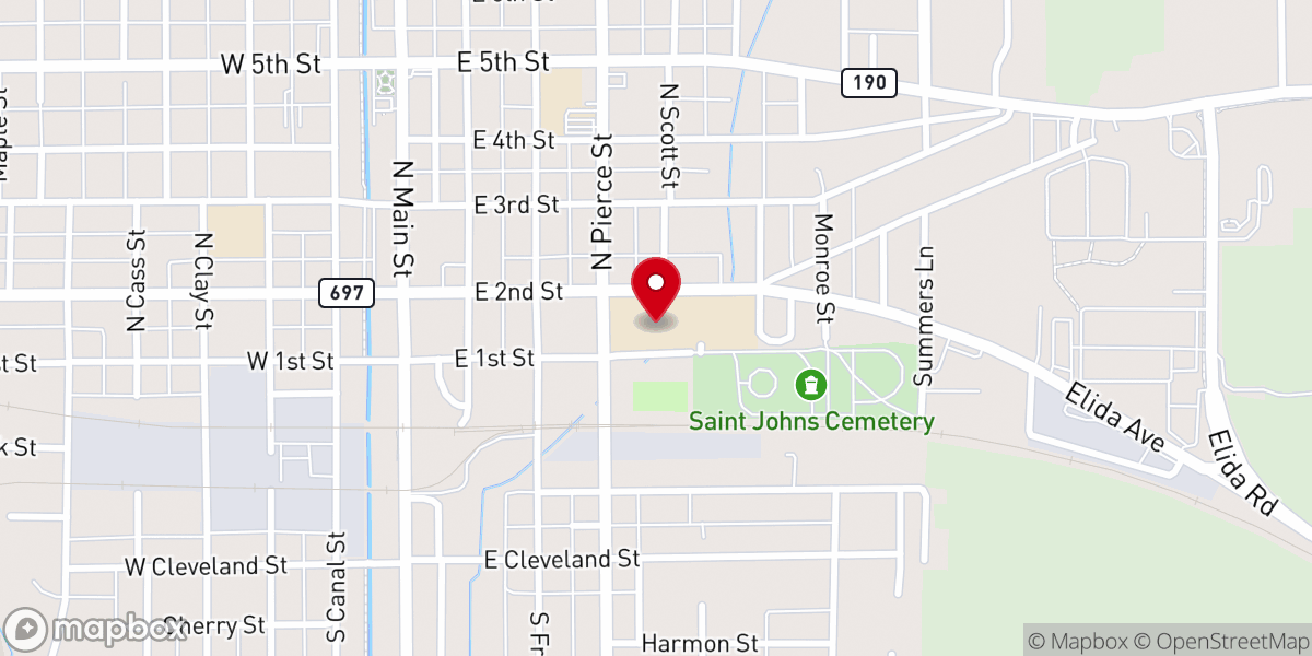 Map showing location of our Lady of fatima chapel