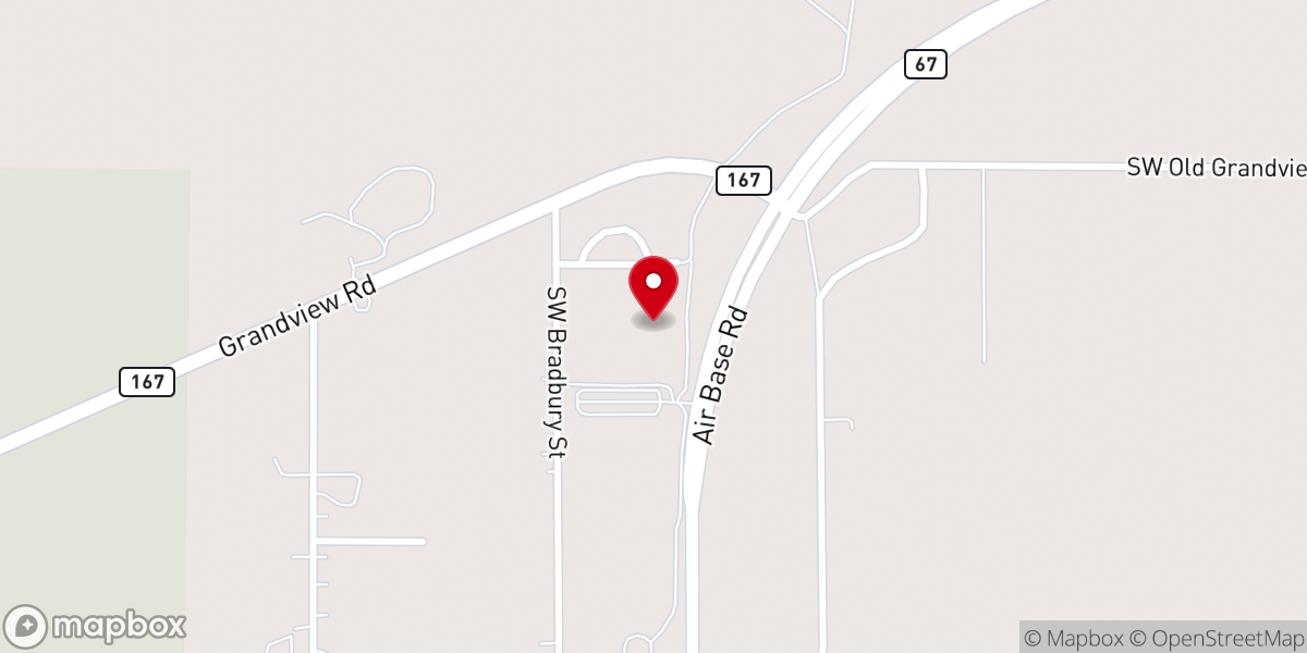 Map showing location of Prince of Peace ministries Worship Center