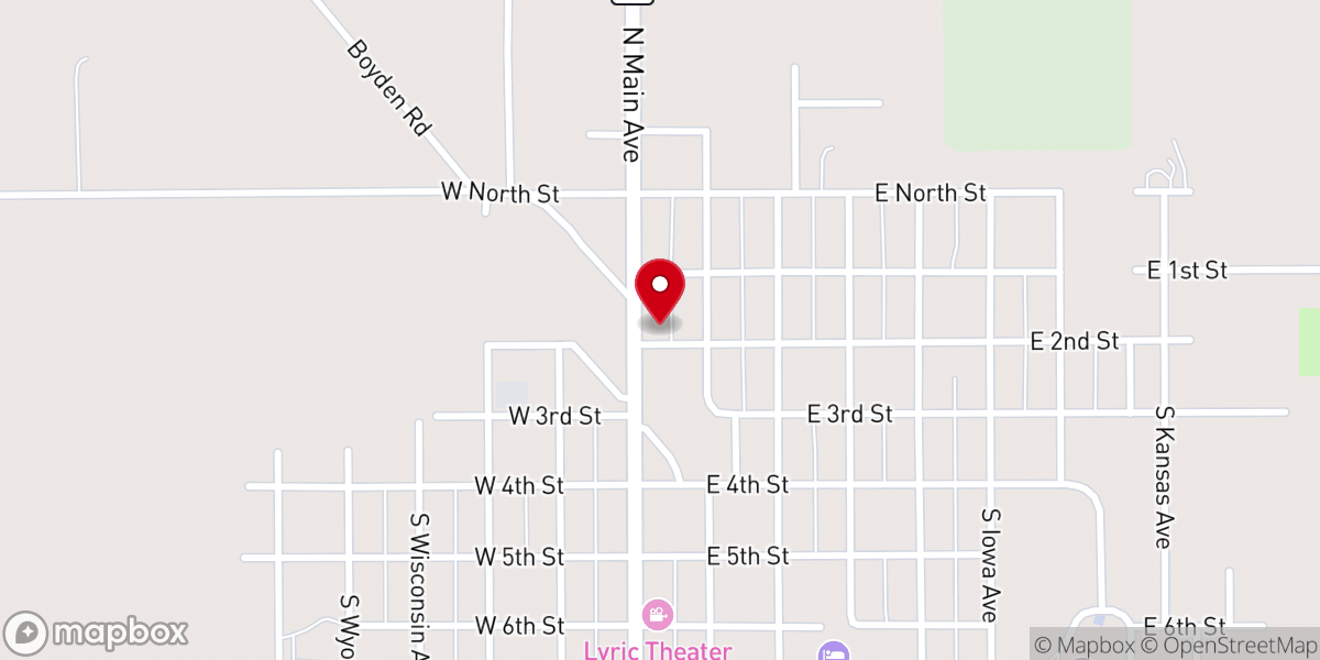 Map showing location of Living Word Fellowship