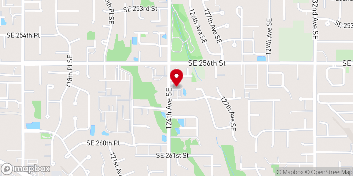 Map showing location of East Hill Baptist Church