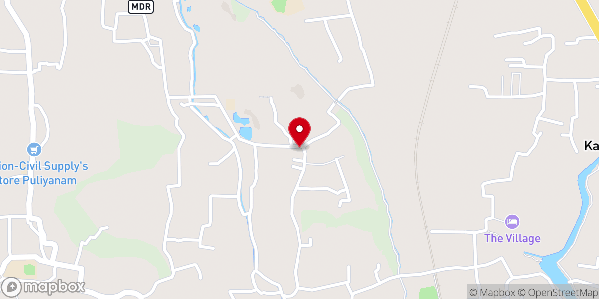 Map showing location of St. George Thabore Orthodox Church, Peechanikkadu